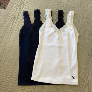 Abercrombie Tank Tops with Lace Straps